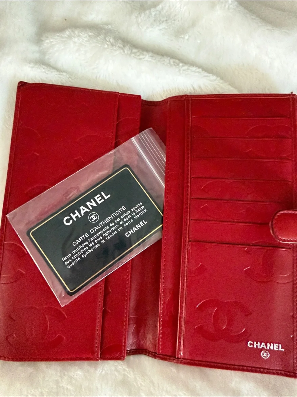 CHANEL Cambon Ligne Red Quilted Large CC Wallet - Picture 10 of 11